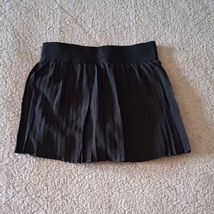 New Adidas Girls Black Pleated Tennis Skirt